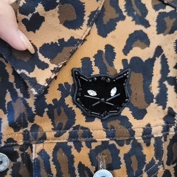 Miu Miu Denim Jacket Leopard print - Picture 7 of 11